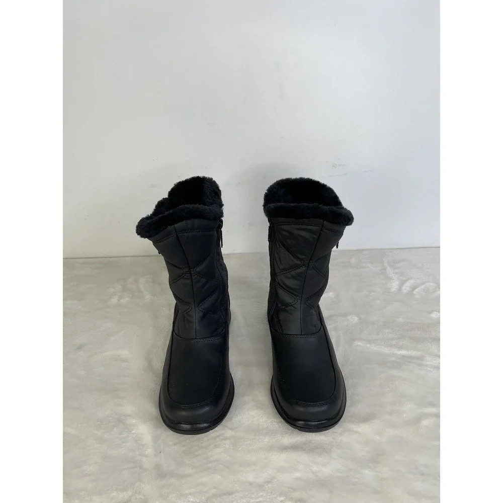 Women's Totes Brand Jara Black Waterproof‎ Winter Snow Boots Size 6m